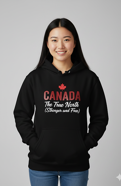 Canada Stronger Logo Hoodie