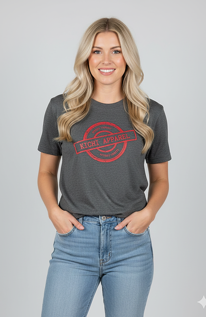 Kichi Round Red Logo T-Shirt