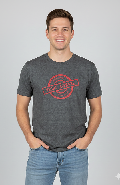 Kichi Round Red Logo T-Shirt