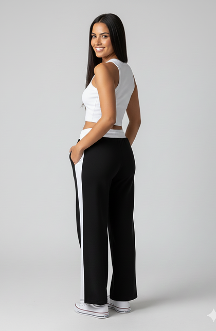 Wide Leg Cotton Joggers