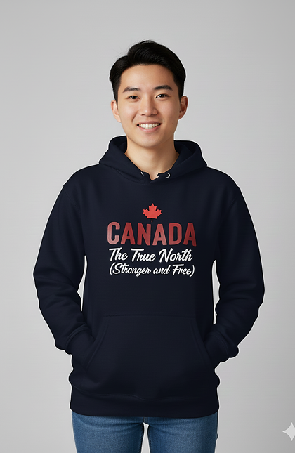 Canada Stronger Logo Hoodie