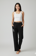 Wide Leg Cotton Line Joggers