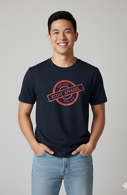 Kichi Round Red Logo T-Shirt