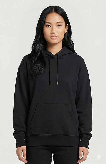 Cotton French Terry Hoodie Oversize