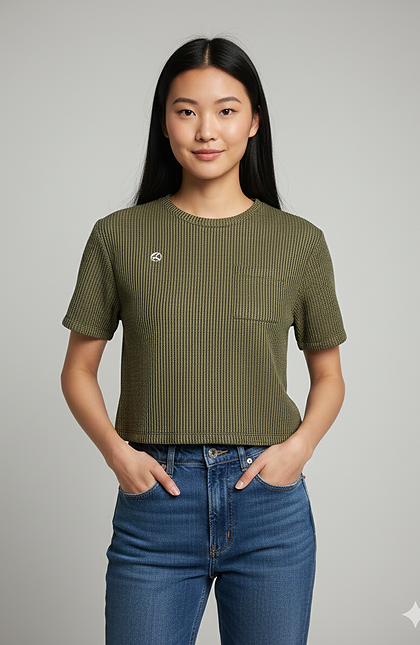 Cotton Waffle Style T-Shirt