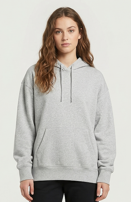 Cotton French Terry Hoodie Oversize