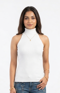 Women Cotton Rib Turtle Neck