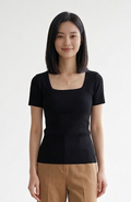 Women Cotton Rib T-Shirt