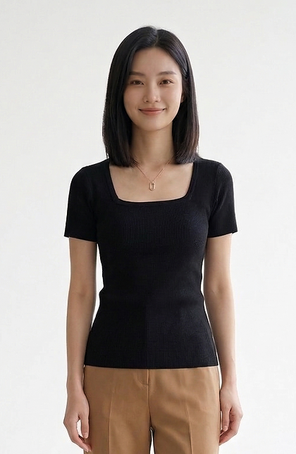Women Cotton Rib T-Shirt
