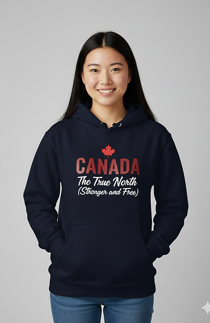 Canada Stronger Logo Hoodie