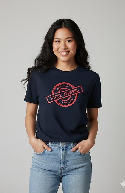 Kichi Round Red Logo T-Shirt