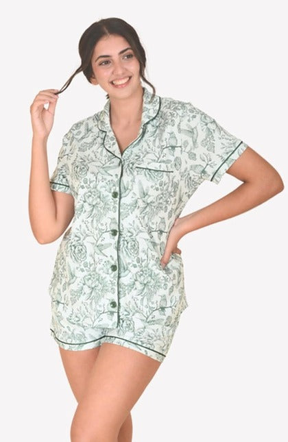 Short Pima Cotton Pajama Amore Set