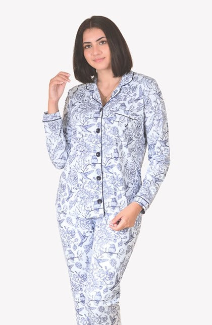 Long Pima Cotton Pajama Eleganza Set
